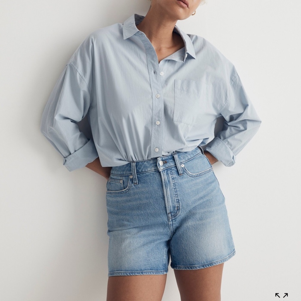 Madewell The Curvy Perfect Vintage Mid-Length Jean Short